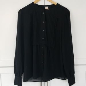 J Crew Black Blouse